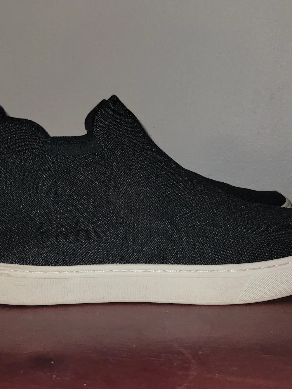 Rothy's The Chealsa Black Knit Slip-On Sneaker Booties Womens Size 8.5